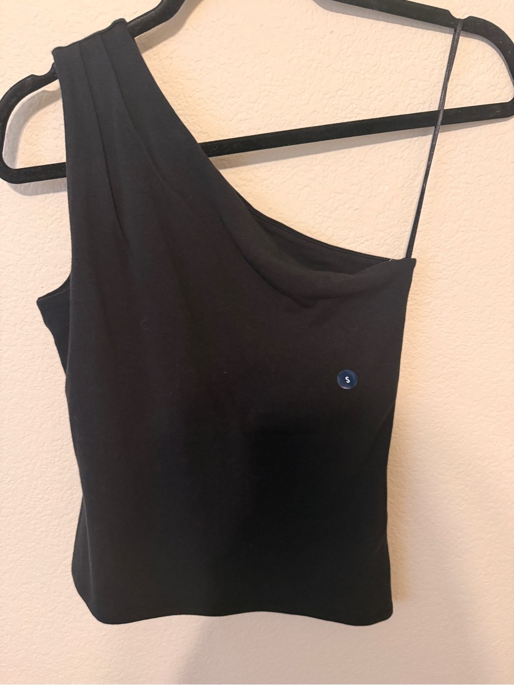 Hollister Black One-Shoulder Tank Top